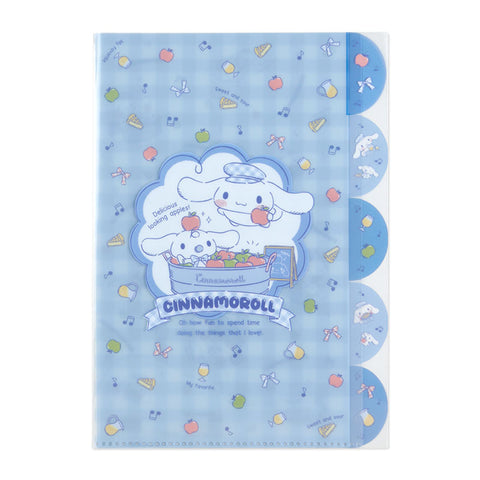 Cinnamoroll Cute Stationery Series 5-Tab File Folder