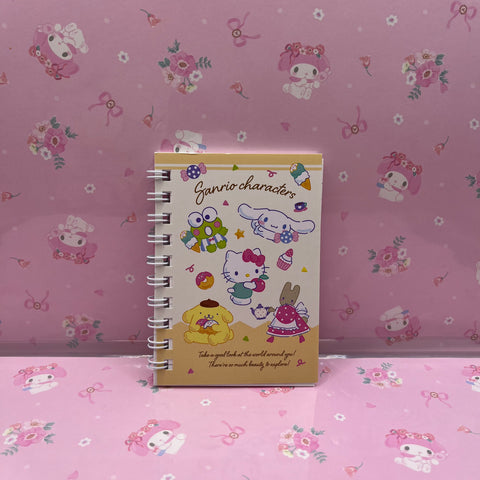 Small Mixed Characters Spiral Notebook