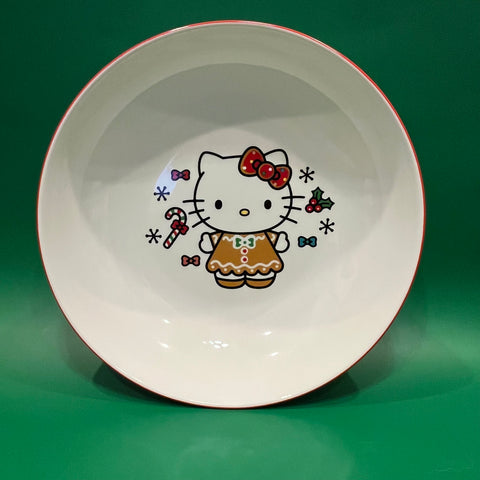 Large Shallow Hello Kitty Gingerbread Bowl
