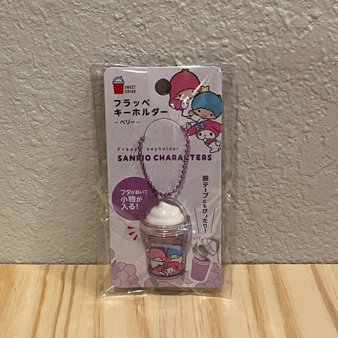 Sanrio Characters Berry Frappe Keychain | Mini Cup Storage Charm