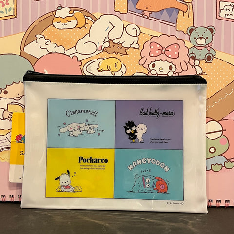 Mixed Characters Vinyl Zip Pouch