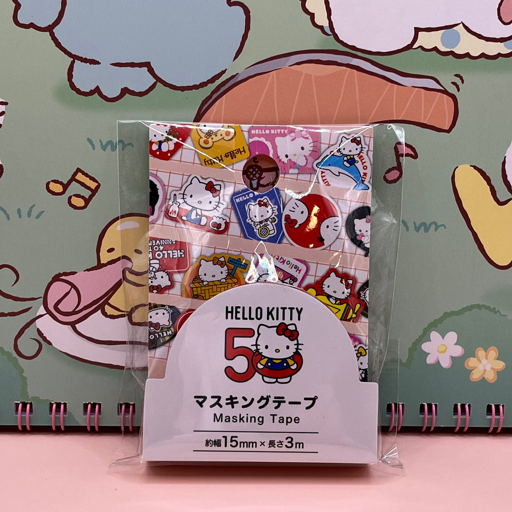 Hello Kitty 50th Anniversary Masking Tape | Retro Design