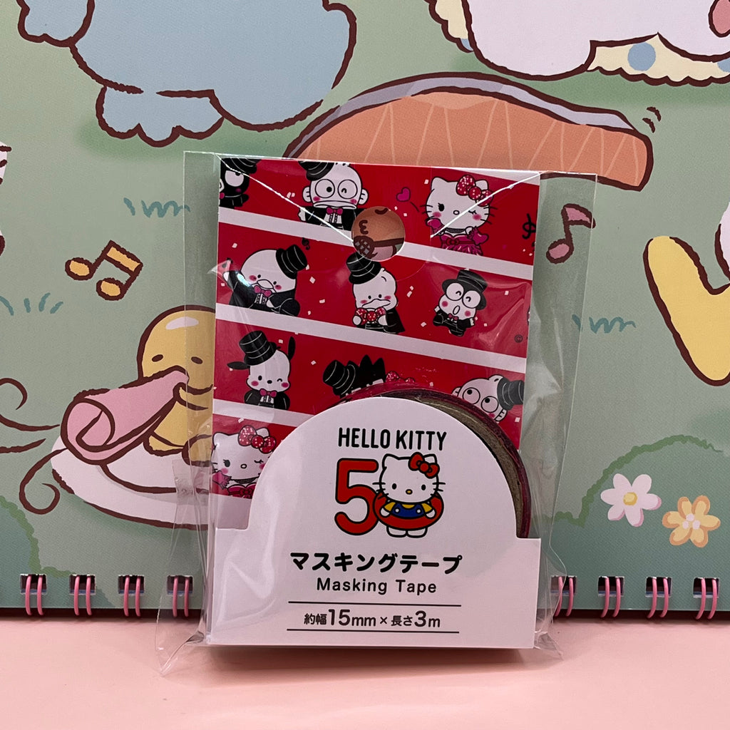 Hello Kitty 50th Anniversary Hapidanbui Masking Tape | Sanrio