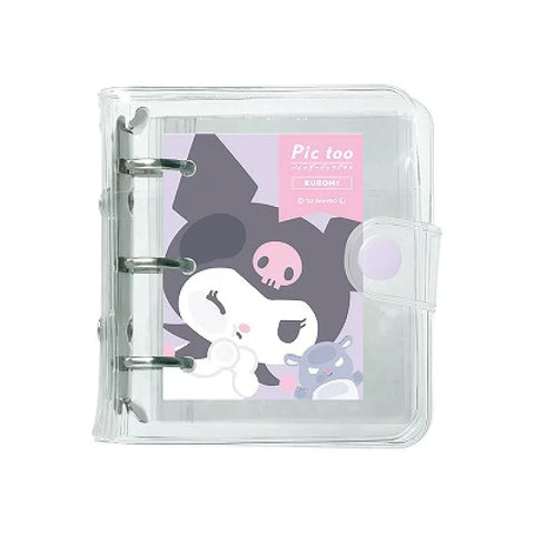 Kuromi Mini 3-Ring Binder with Memo Paper | Official Sanrio | Japan