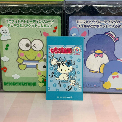 Blue Charmy Strawberry News Lovelets Mini Collectible Sticker | Official Sanrio Japan
