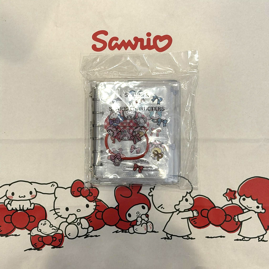 SWIMMER x Sanrio Characters Clear Mini Photo Card Binder Set | 6-Ring Album | Official Sanrio Japan