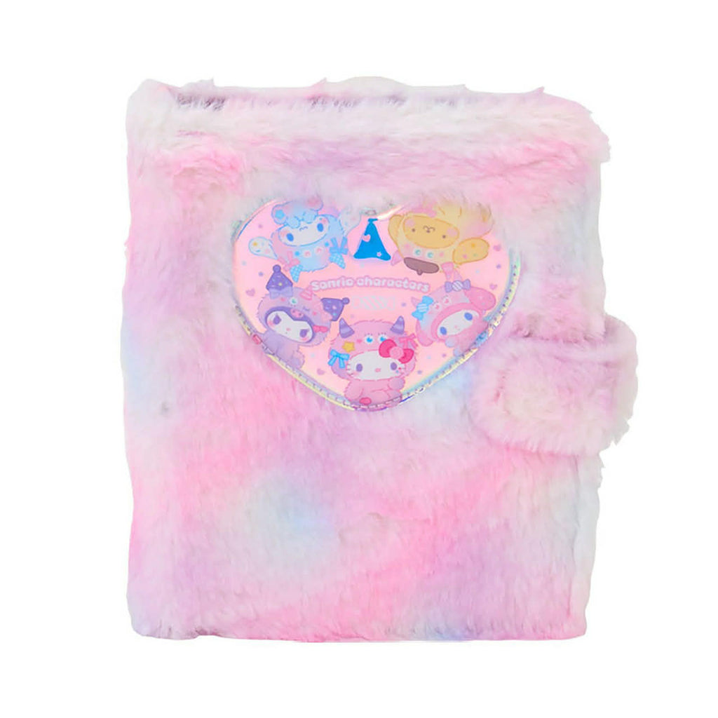 Sanrio Fuzzy Colorful Pop Monster Faux Fur Photo Card Binder | 6-Ring A6 Binder | Official Sanrio Japan
