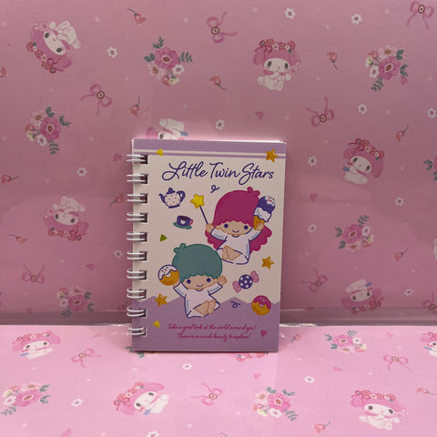 Small Little Twin Stars Spiral Notebook
