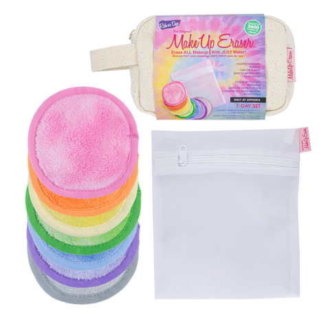 Makeup Eraser Ride or Dye 7-Day Set | Includes Canvas Storage Bag