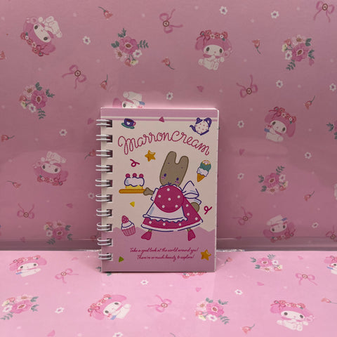 Small Marroncream Spiral Notebook