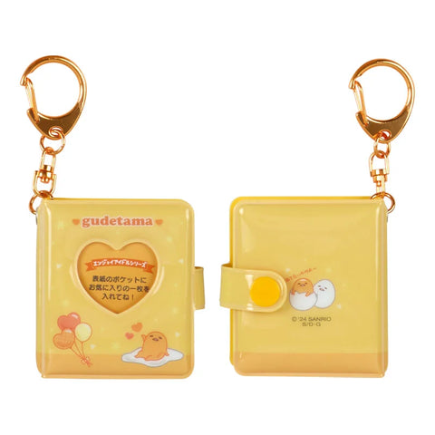 Gudetama Pink Mini Photo Album Keychain