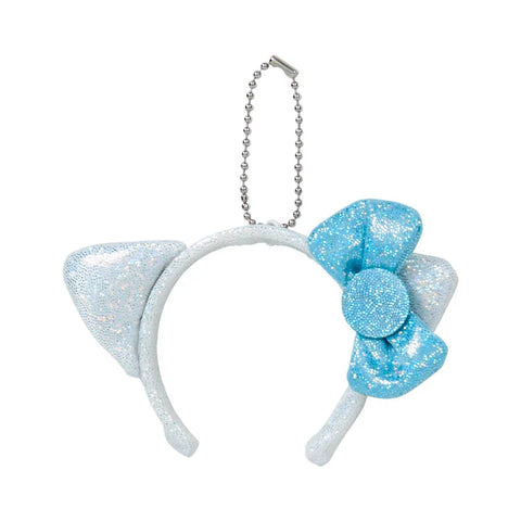 Hello Kitty Blue Ears & Blue Bow 2024 Party Headband Mascot Keychain | Official Sanrio | Japan