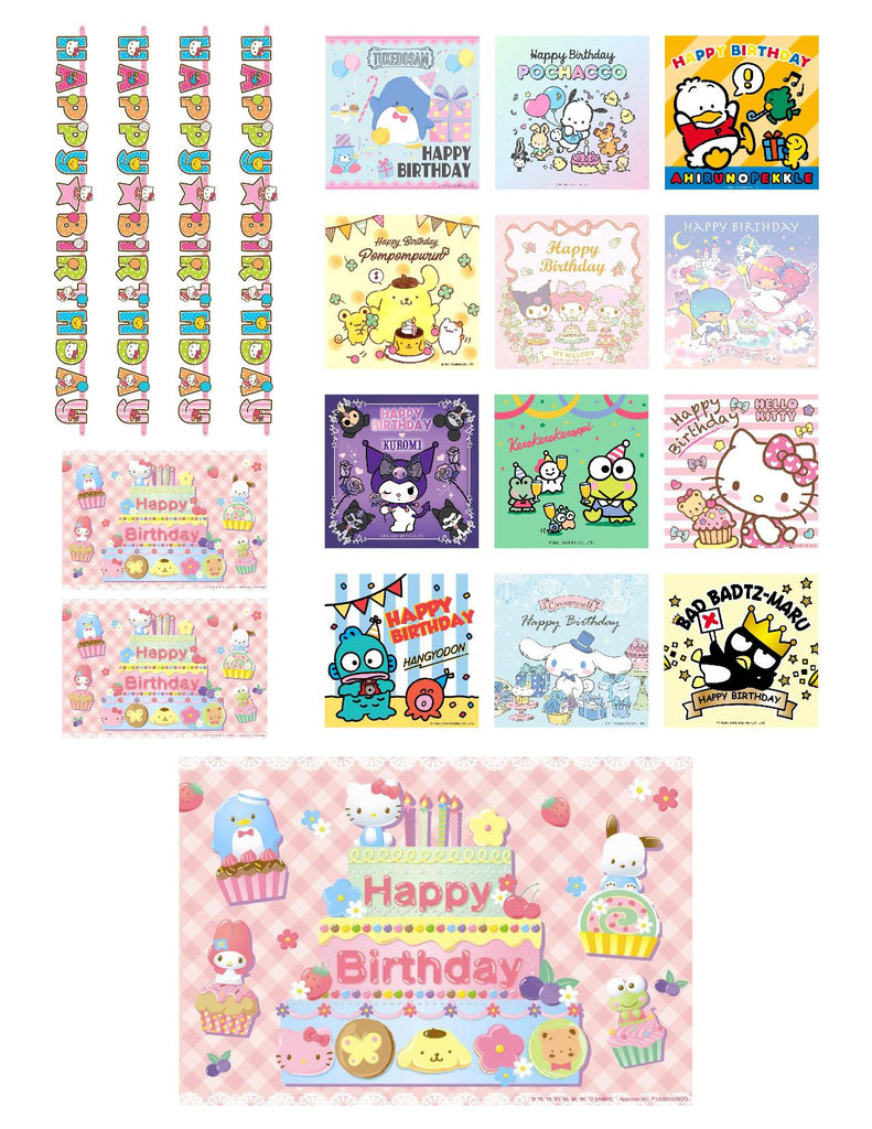 Happy Birthday Sticker Set