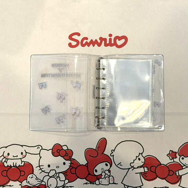 SWIMMER x Sanrio Characters Clear Mini Photo Card Binder Set | 6-Ring Album | Official Sanrio Japan