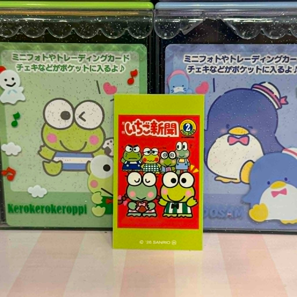 Keroppi Strawberry News Lovelets Mini Collectible Sticker | Official Sanrio Japan