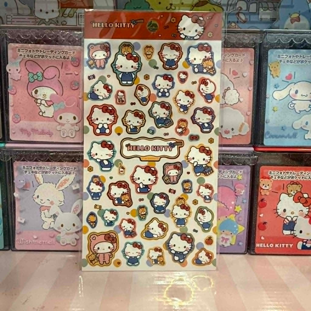 Hello Kitty Everyday Gold Foil Sticker Sheet | Official Sanrio Japan