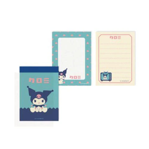 Kuromi Retro Memo Pad | Mini Memo Notes | Official Sanrio Japan