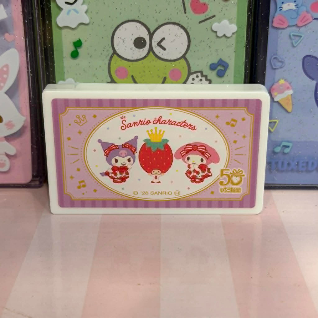 Kuromi & My Melody Strawberry News Lovelets Candy Case | 50th Anniversary | Official Sanrio Japan
