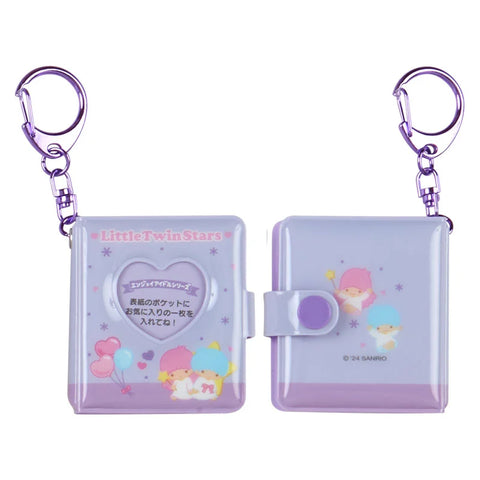Little Twin Stars Mini Photo Holder Keychain | Heart Display Pocket | Official Sanrio | 2024