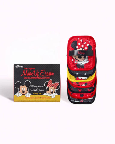 Disney Mickey & Minnie Makeup Eraser 7-Day Set | Reusable Makeup Remover Cloths