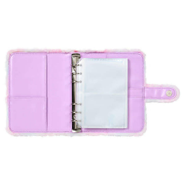 Sanrio Fuzzy Colorful Pop Monster Faux Fur Photo Card Binder | 6-Ring A6 Binder | Official Sanrio Japan