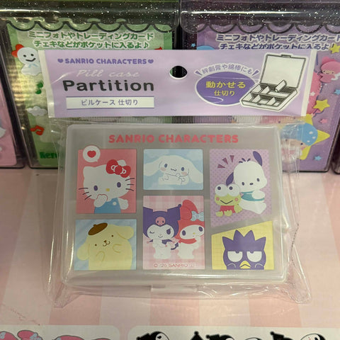 Sanrio Characters Adjustable Partition Pill Case Organizer