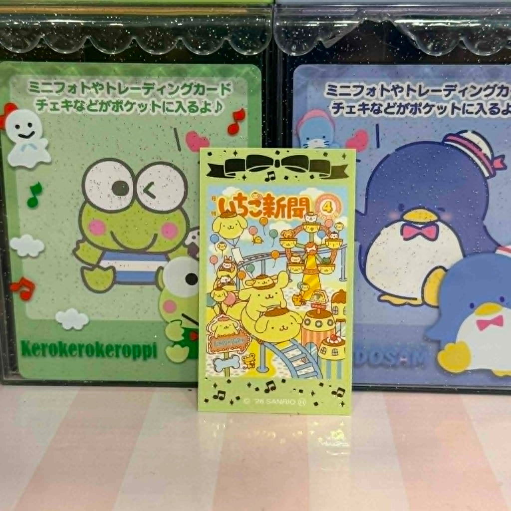 Foil Pompompurin Strawberry News Lovelets Mini Collectible Sticker | Official Sanrio Japan