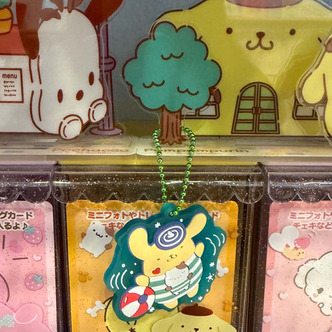 Pompompurin Rubber Keychain | Beach Ball Design