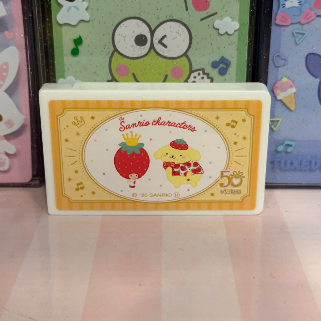 Pompompurin Strawberry News Lovelets Candy Case | 50th Anniversary | Official Sanrio Japan