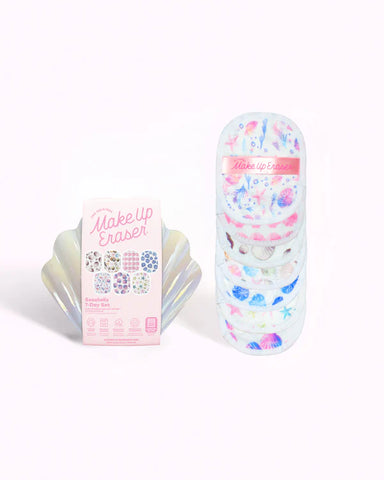 The Original Makeup Eraser Seashells 7-Day Set with Travel Case