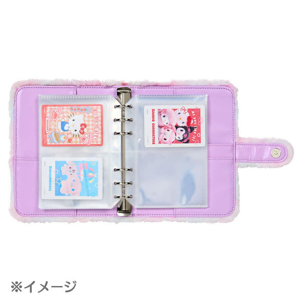 Sanrio Fuzzy Colorful Pop Monster Faux Fur Photo Card Binder | 6-Ring A6 Binder | Official Sanrio Japan