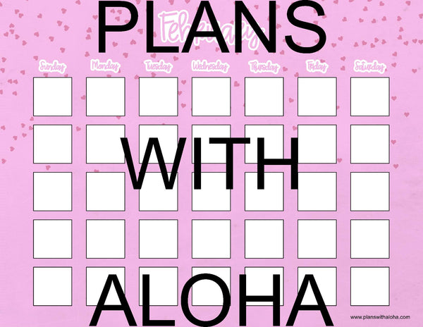 Yearly Decorated Calendar Pages 8.5"x11"