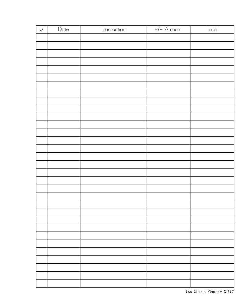 Budget Sheet for the Classic Happy Planner with Total