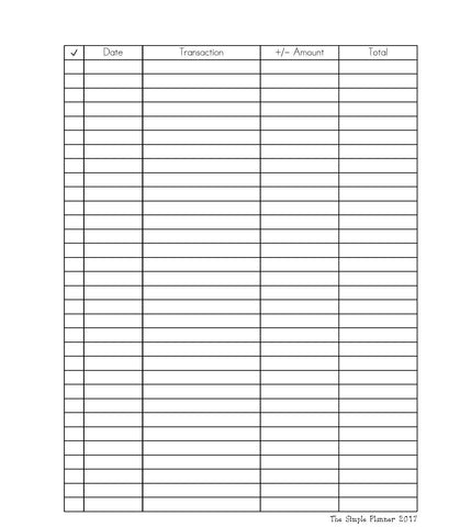 Budget Sheet for the Classic Happy Planner with Total